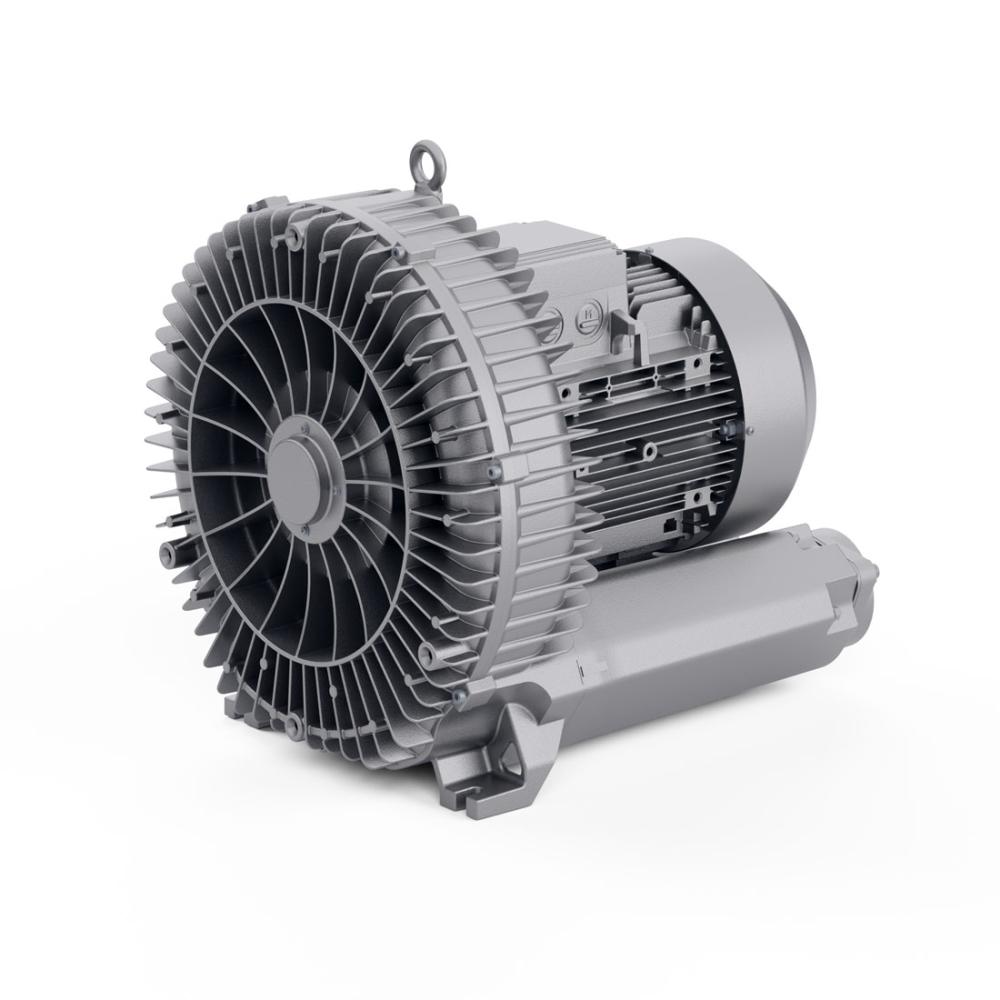 Industrial regenerative blower motor for vacuum and airflow applications