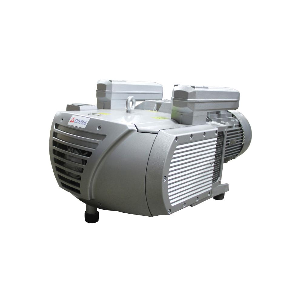 Republic oil-free rotary vane vacuum pump with direct-drive motor and cooling fins